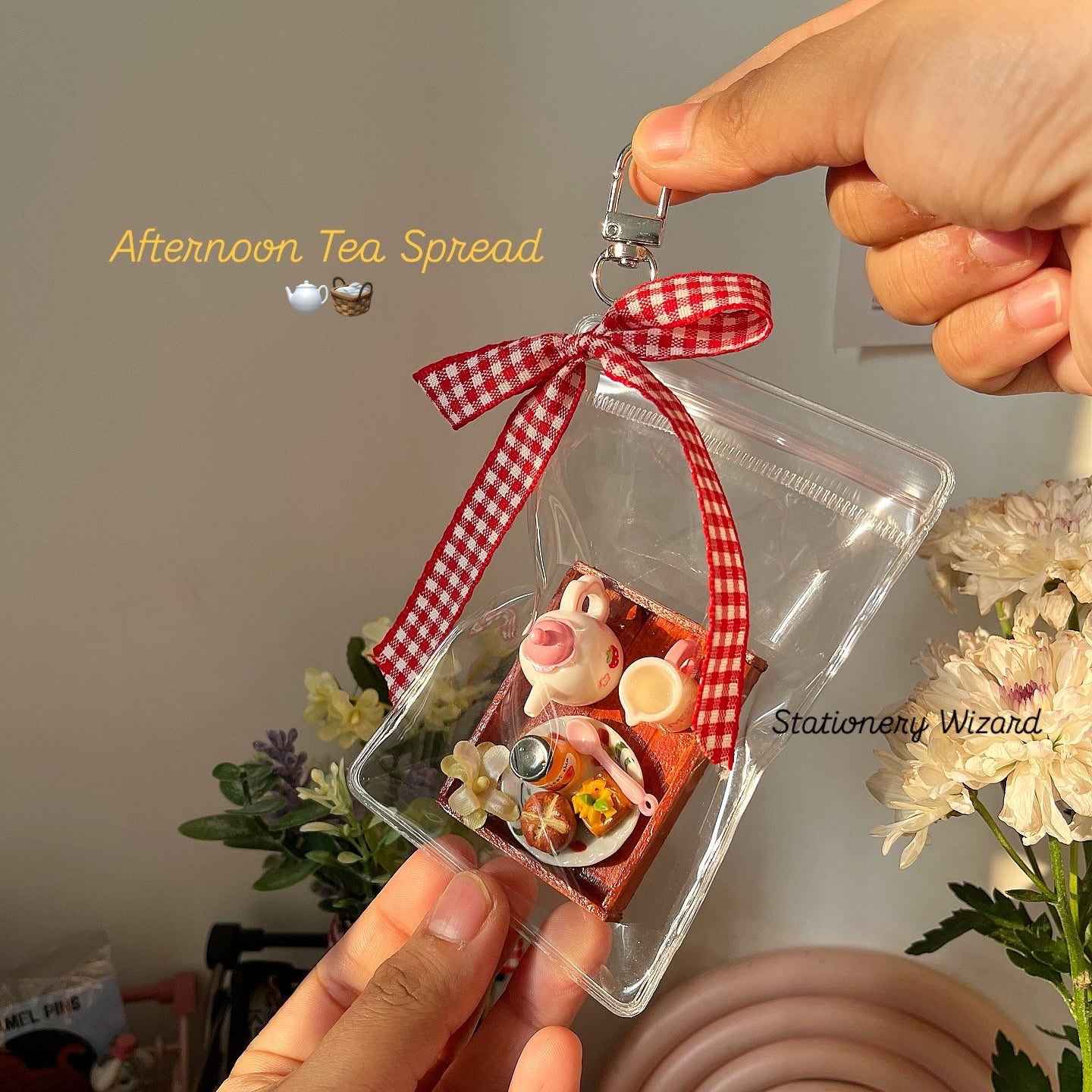 Afternoon Tea Spread Keychain ☕️🫖🧺