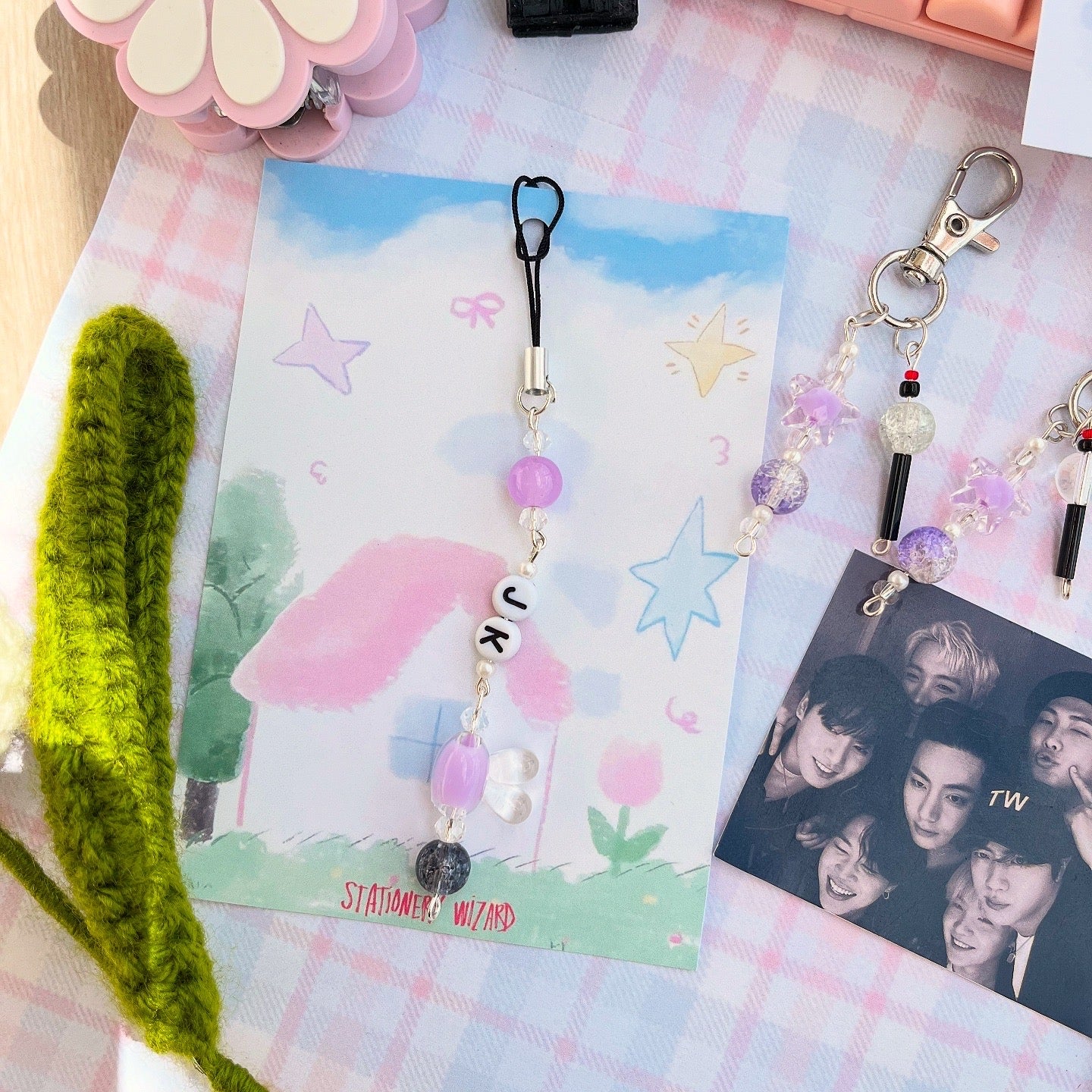 Jk BTS phone charm💜