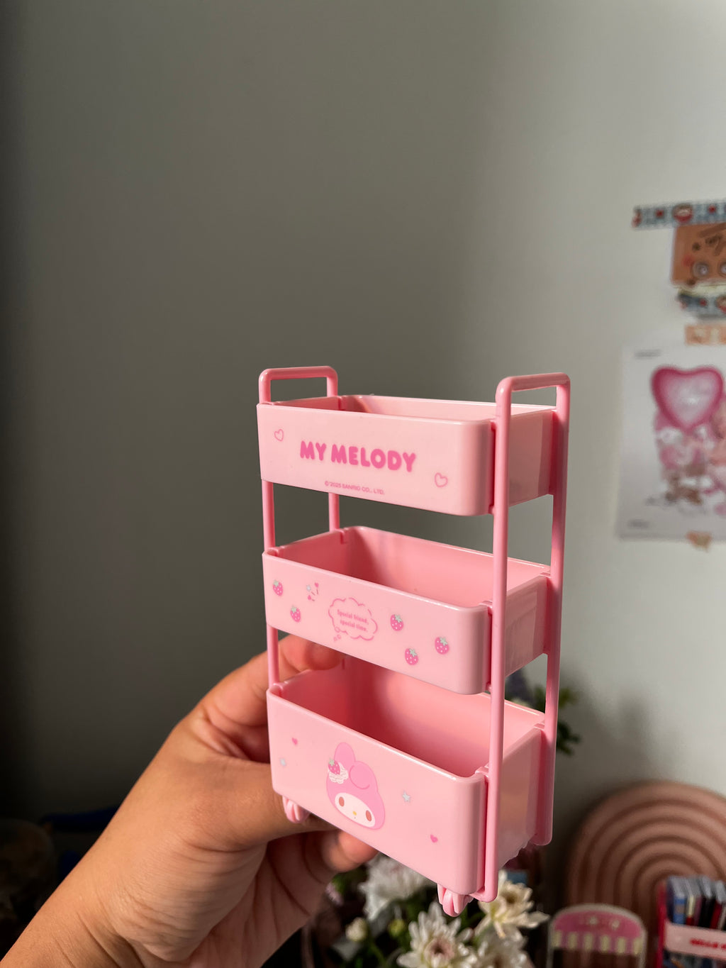 Mini Bookshelf Trolley