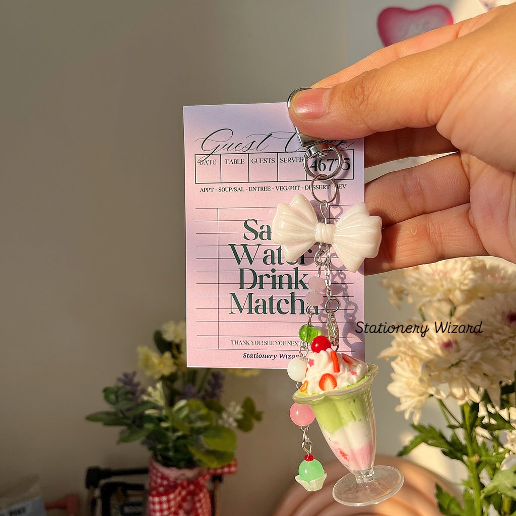 Strawberry Matcha🍓🍵 Dream Keychain