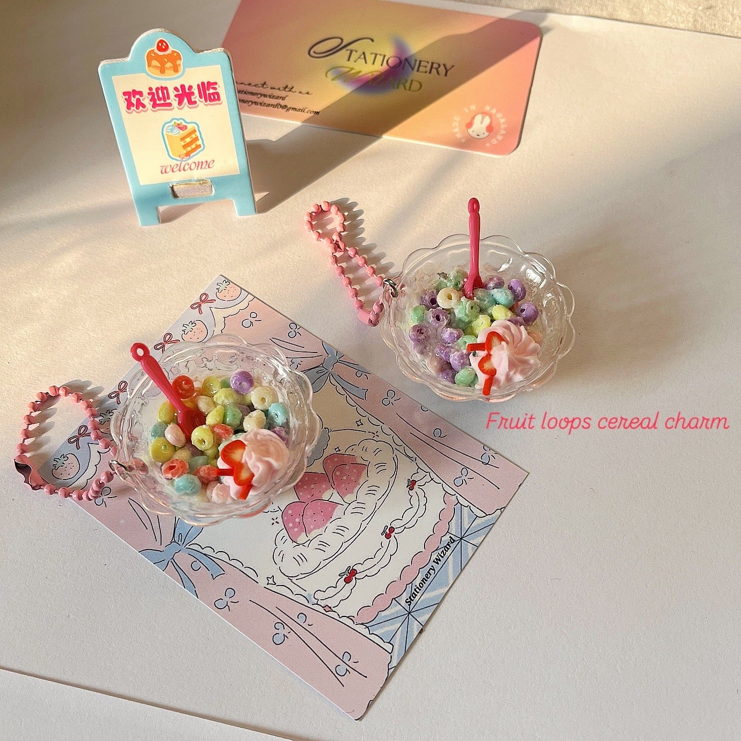 Fruit loops cereal charm🥣