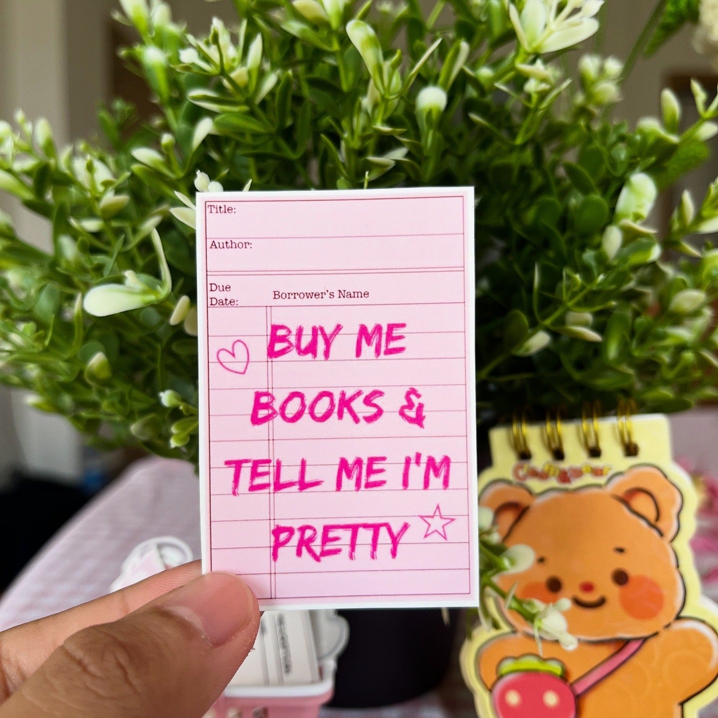 Buy me books sticker