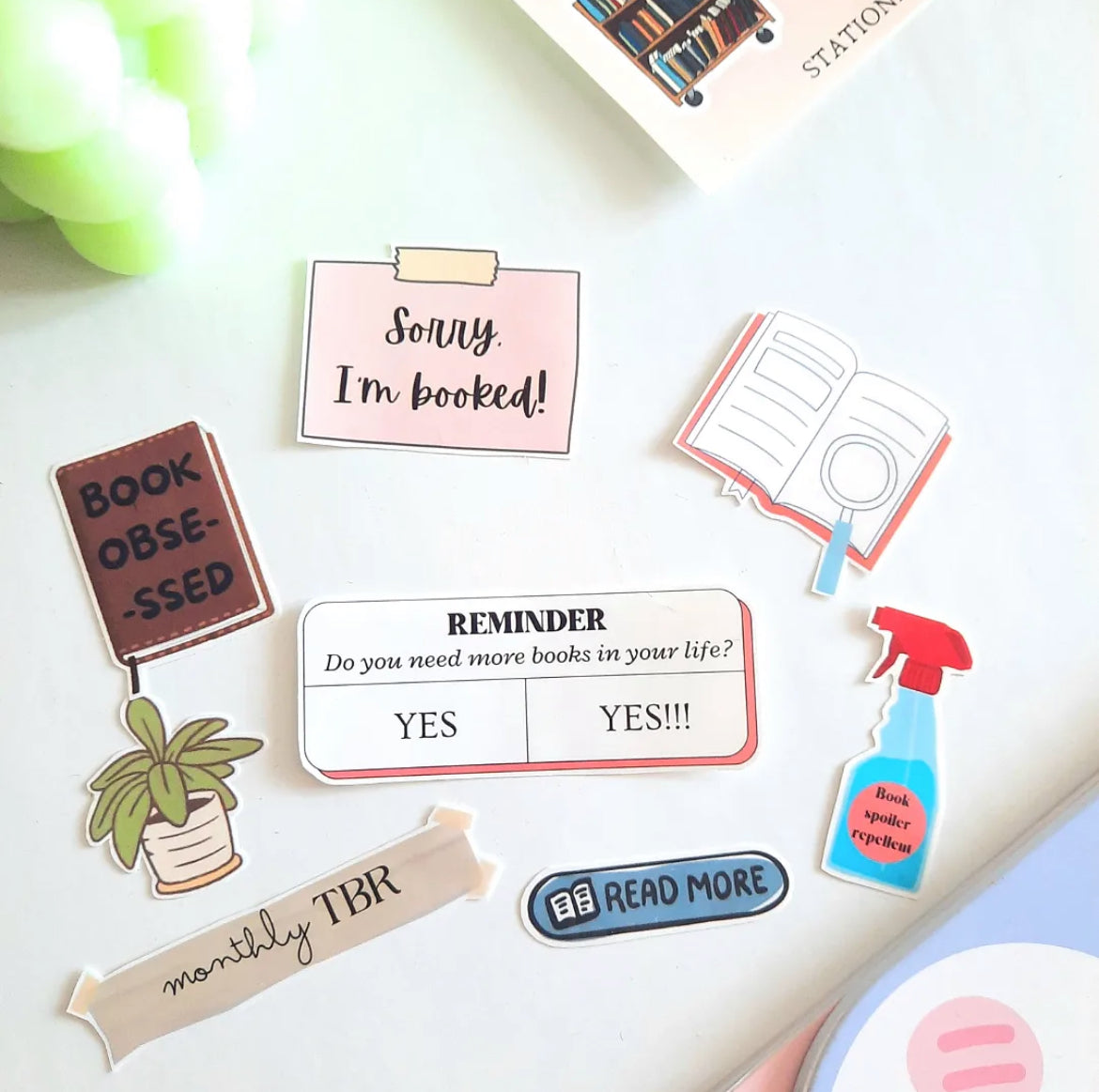 Book obsessed sticker pack