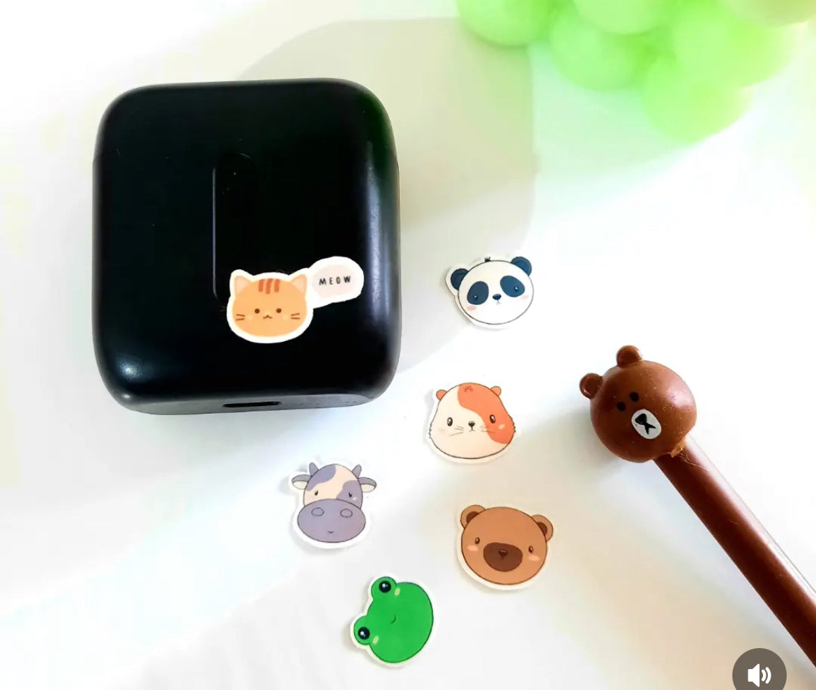 Tiny animal sticker pack
