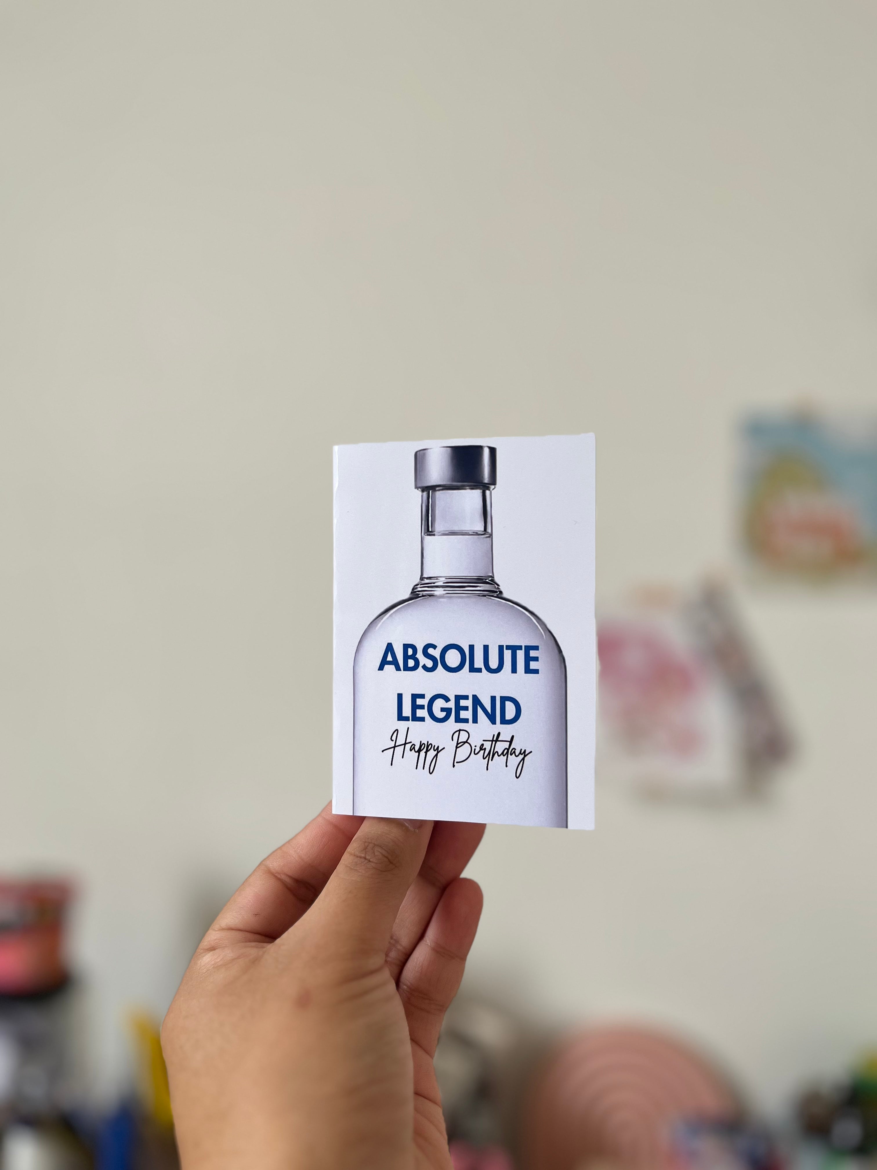 Mini birthday card- (Absolute legend)
