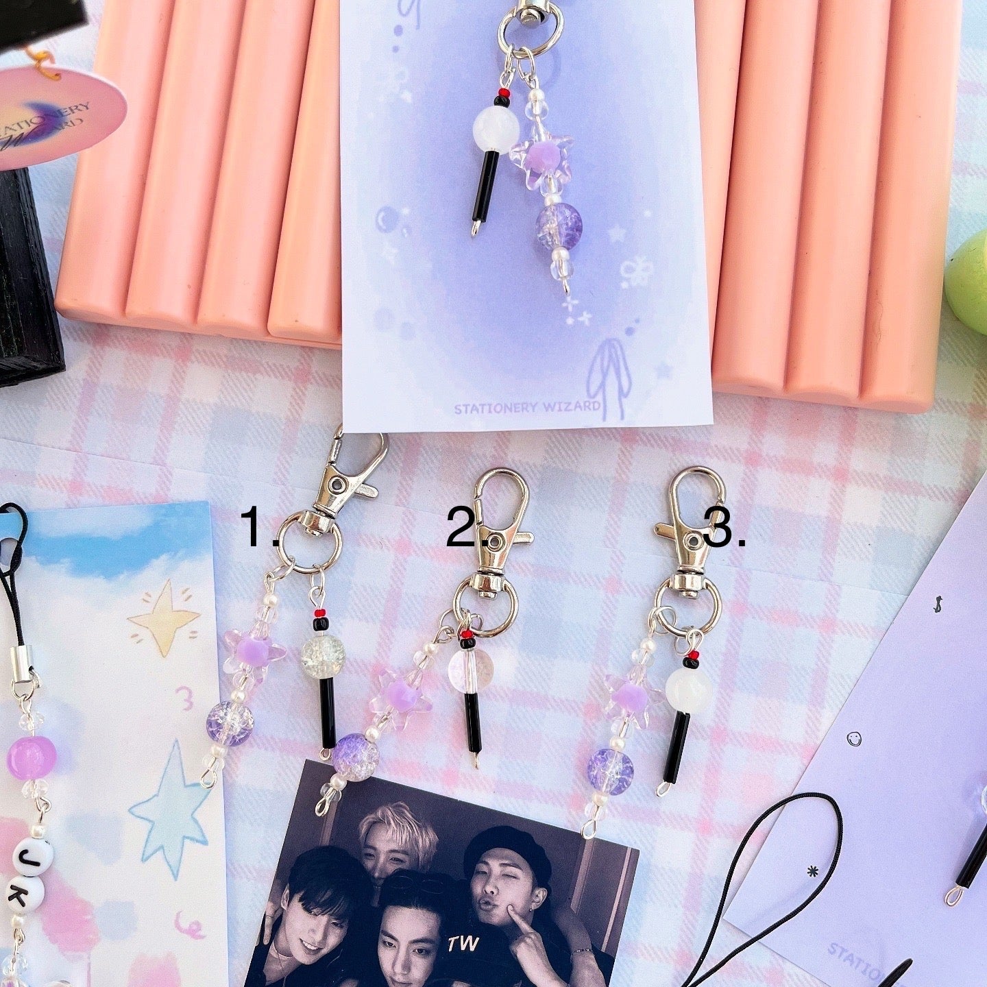 BTS Light stick inspired keychain
