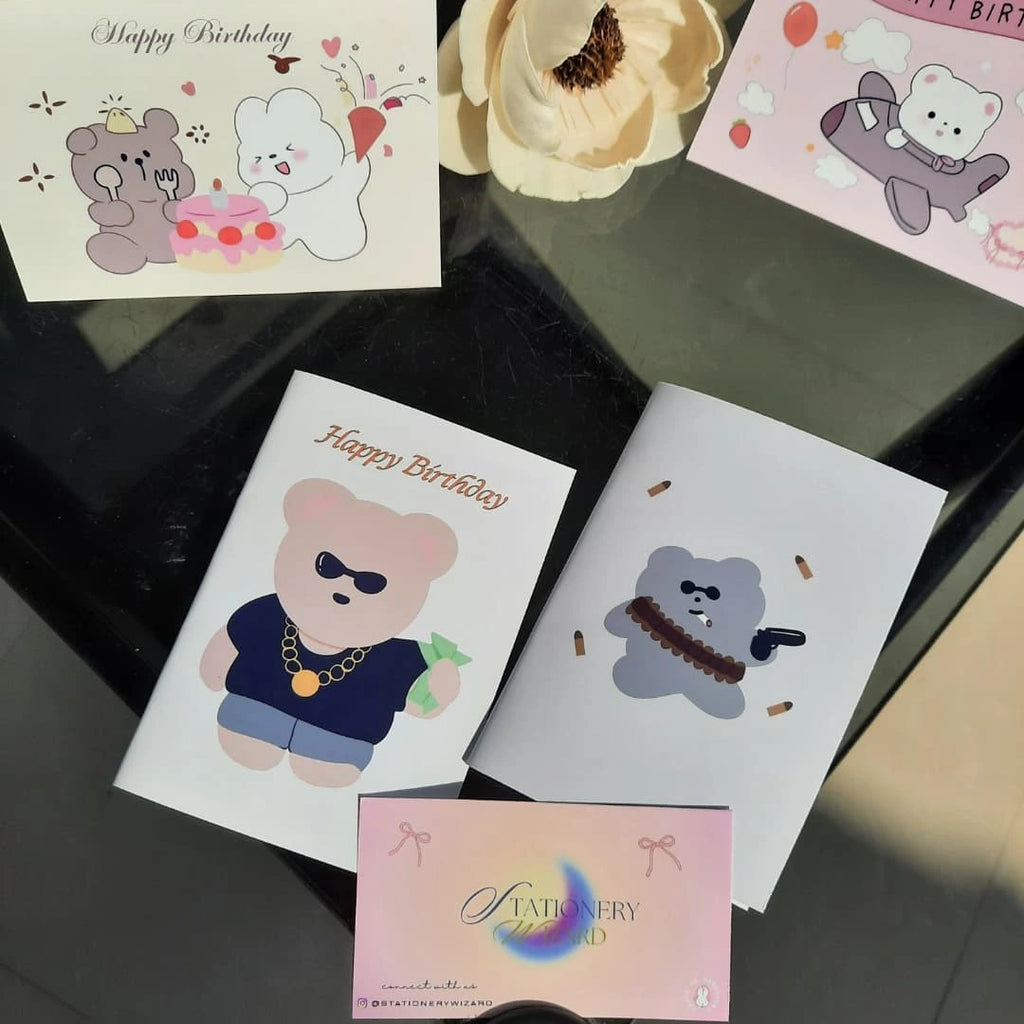 Mini greetings cards