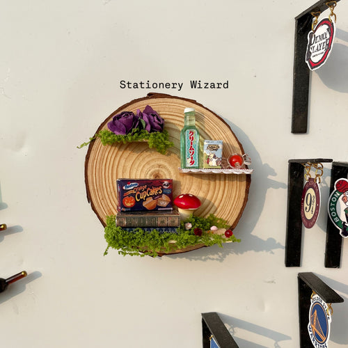 Cottage themed fridge magnet