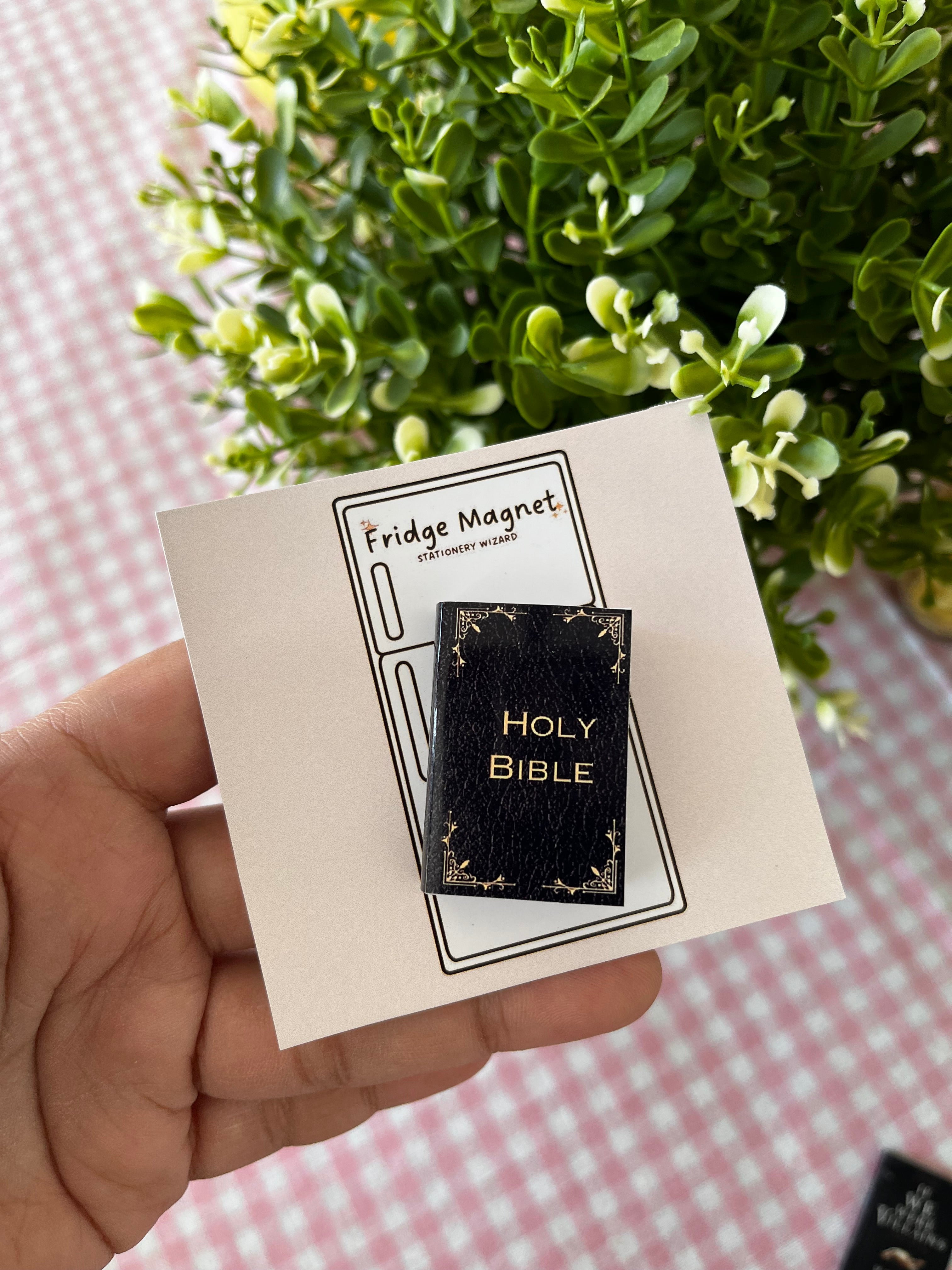 Holy bible Mini Book Magnet