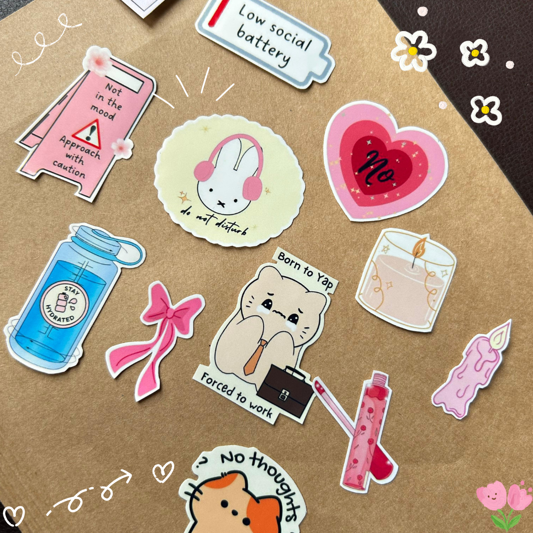 Girly pop sticker pack
